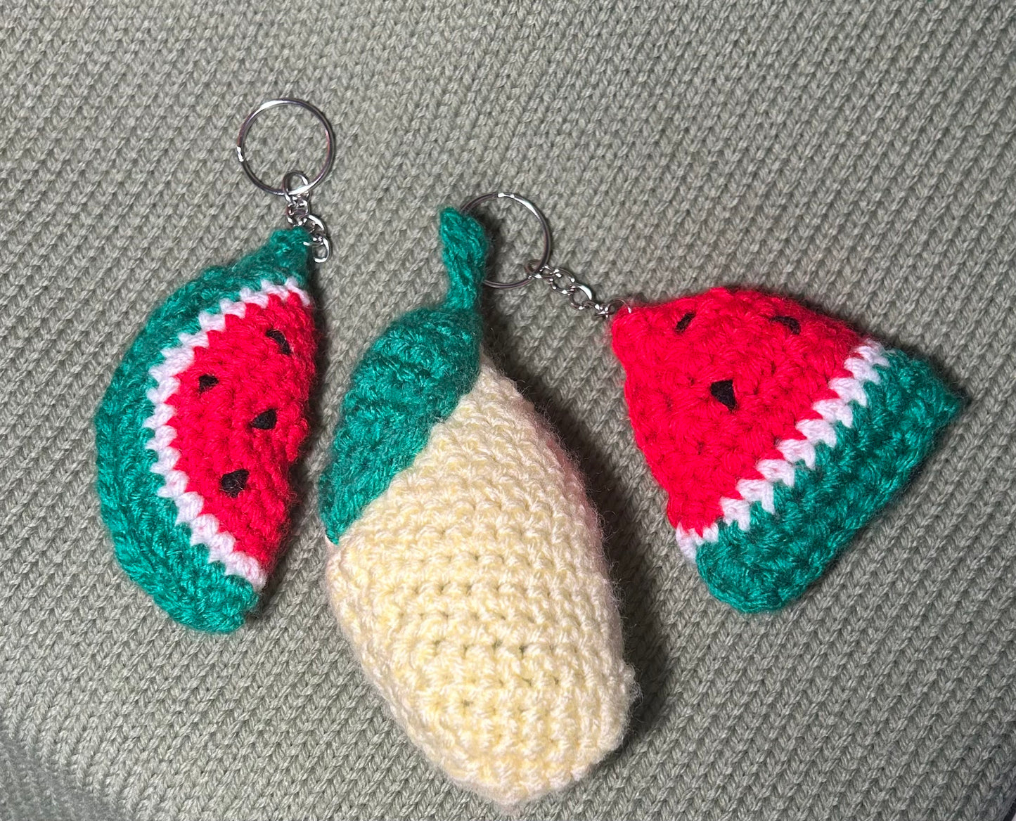 Cute Crochet  Keychain.